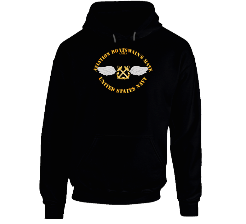 Navy - Rate - Aviation Boatswain's Mate - Gold Anchor W Txt Hoodie