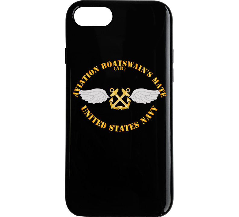Navy - Rate - Aviation Boatswain's Mate - Gold Anchor W Txt Phone Case