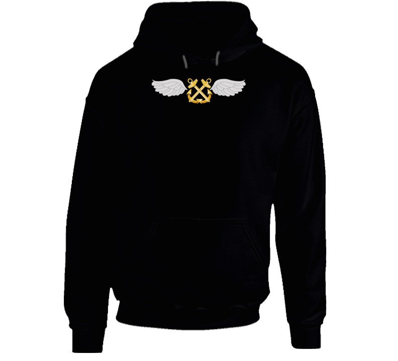 Navy - Rate - Aviation Boatswain's Mate - Gold Anchor Wo Txt W Ds Hoodie