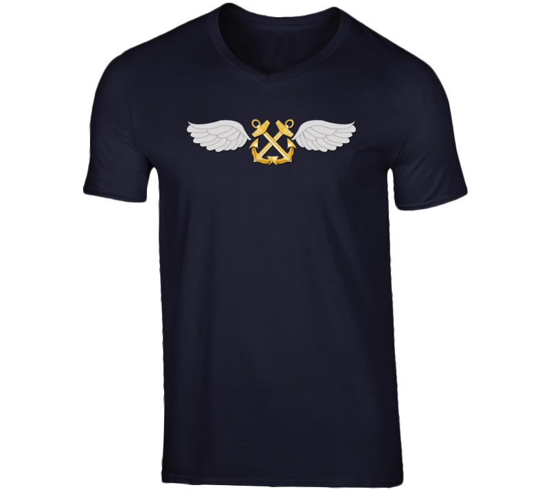 Navy - Rate - Aviation Boatswain's Mate - Gold Anchor Wo Txt W Ds V-neck