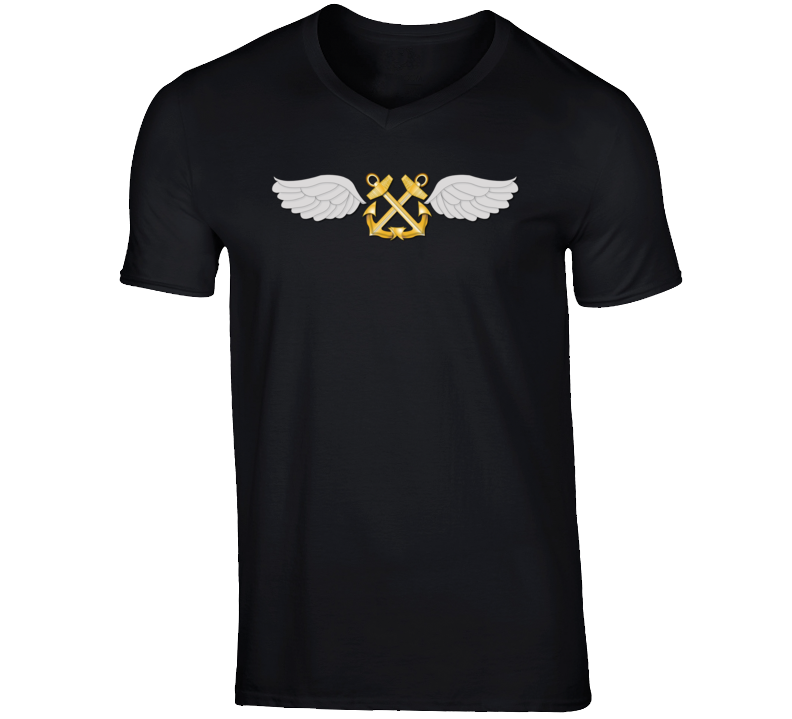 Navy - Rate - Aviation Boatswain's Mate - Gold Anchor Wo Txt W Ds V-neck