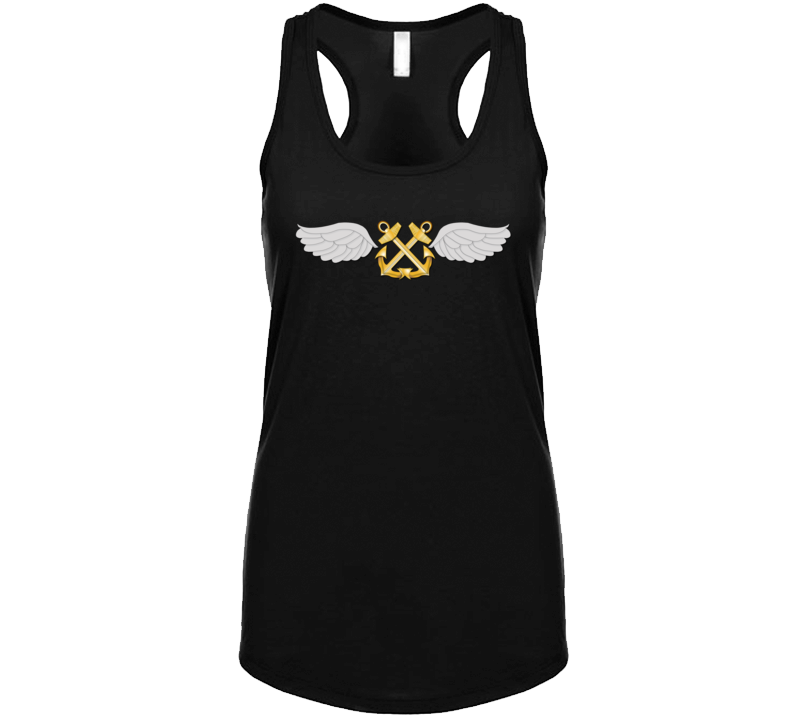Navy - Rate - Aviation Boatswain's Mate - Gold Anchor Wo Txt W Ds Ladies Tanktop