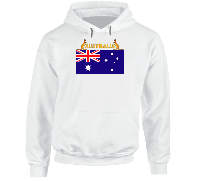 Flag - Australia W 2 Roo W Txt Hoodie