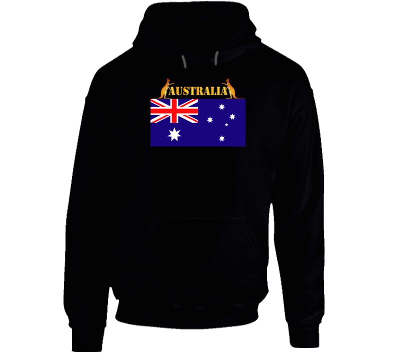 Flag - Australia W 2 Roo W Txt Hoodie