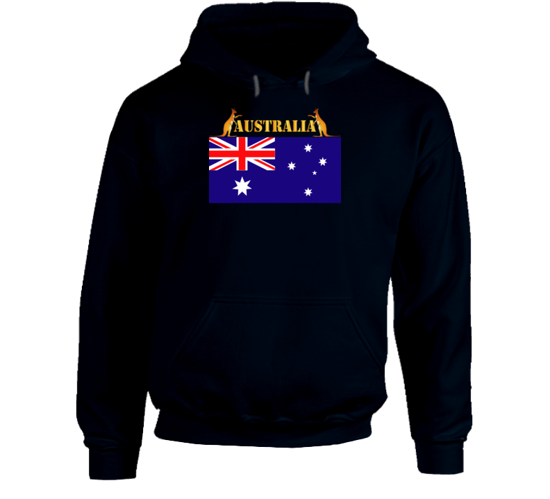 Flag - Australia W 2 Roo W Txt Hoodie