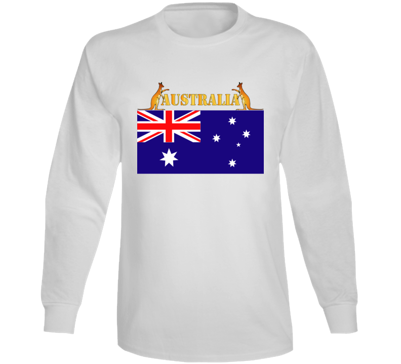 Flag - Australia W 2 Roo W Txt Long Sleeve