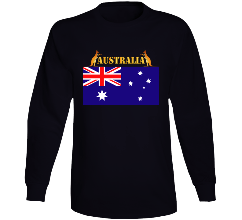 Flag - Australia W 2 Roo W Txt Long Sleeve