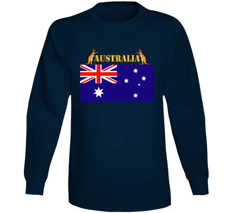 Flag - Australia W 2 Roo W Txt Long Sleeve