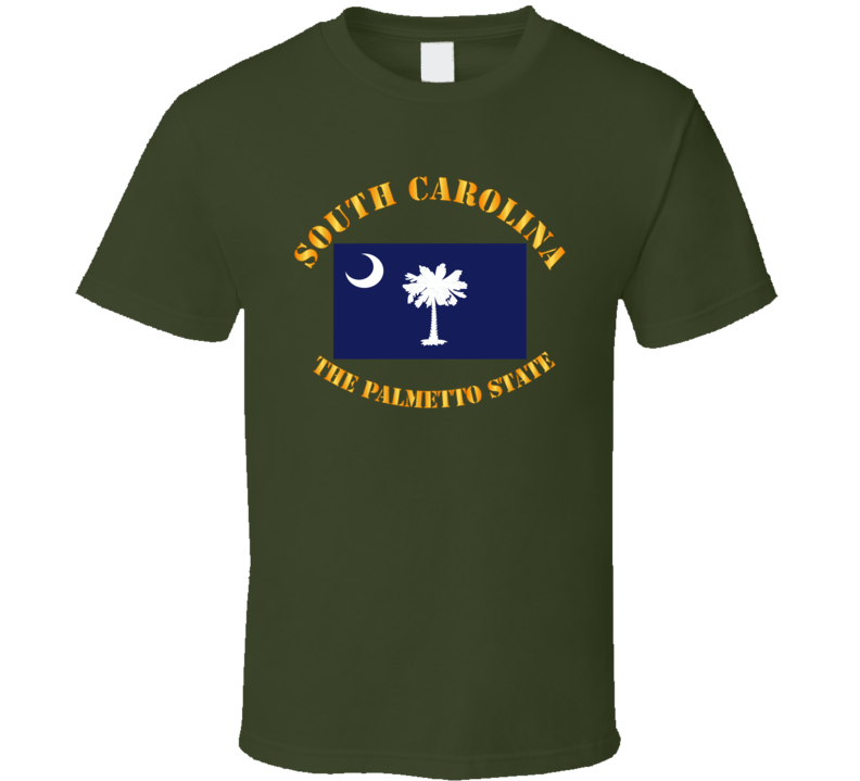 Flag - South Carolina - The Palmetto State T Shirt