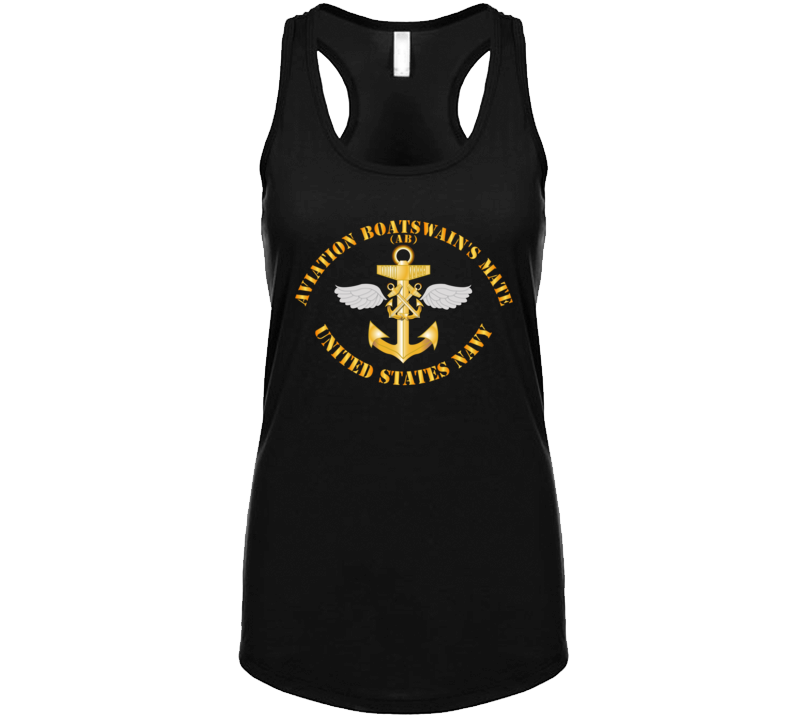 Navy - Rate - Aviation Boatswain's Mate Pin W Txt Ladies T Shirt