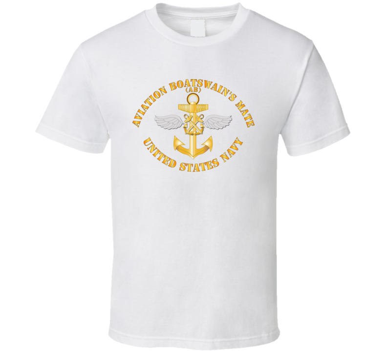 Navy - Rate - Aviation Boatswain's Mate Pin W Txt T Shirt