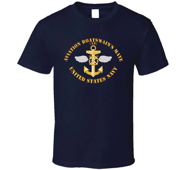 Navy - Rate - Aviation Boatswain's Mate Pin W Txt T Shirt