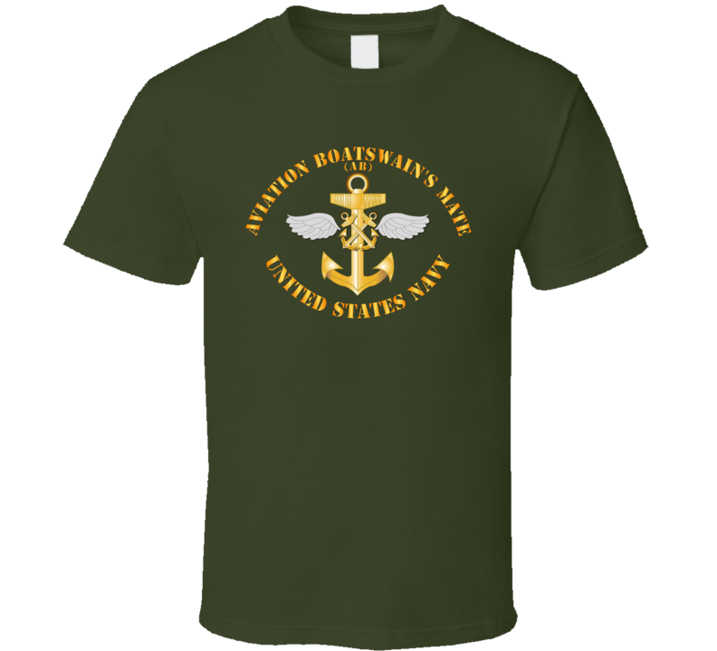 Navy - Rate - Aviation Boatswain's Mate Pin W Txt T Shirt
