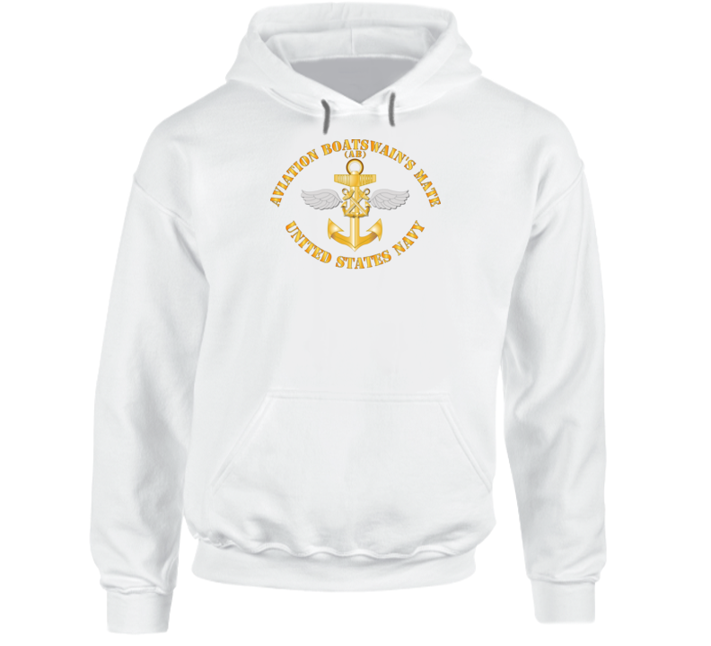 Navy - Rate - Aviation Boatswain's Mate Pin W Txt Hoodie