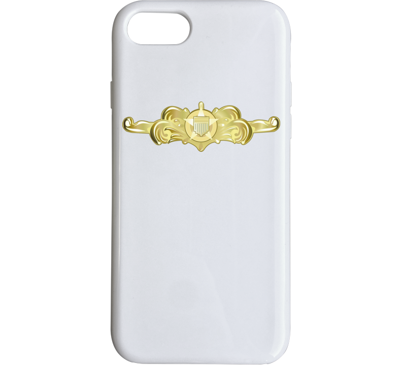 Uscg - Cutterman Badge - Officer - Gold Wo Txt Phone Case