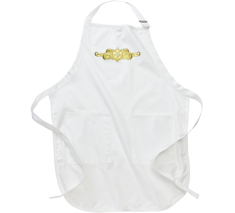 Uscg - Cutterman Badge - Officer - Gold Wo Txt Apron