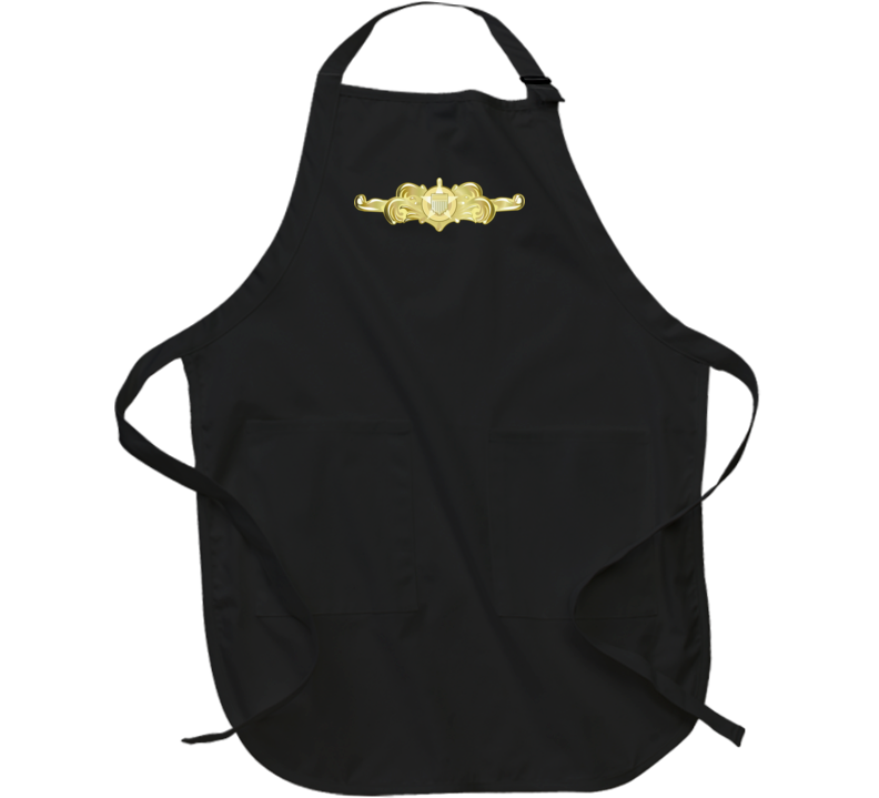 Uscg - Cutterman Badge - Officer - Gold Wo Txt Apron