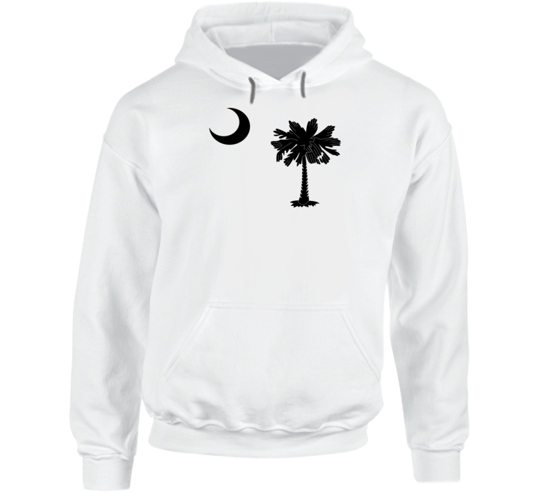 Flag - South Carolina - Palmetto - Crescent Hoodie