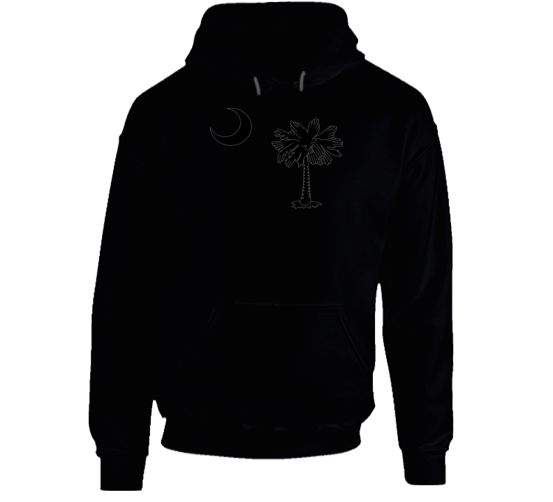 Flag - South Carolina - Palmetto - Crescent Hoodie