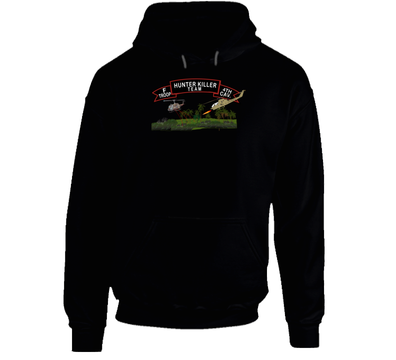 Army - F Troop 4th Cav - Hunter Killer W Aircraft Hoodie