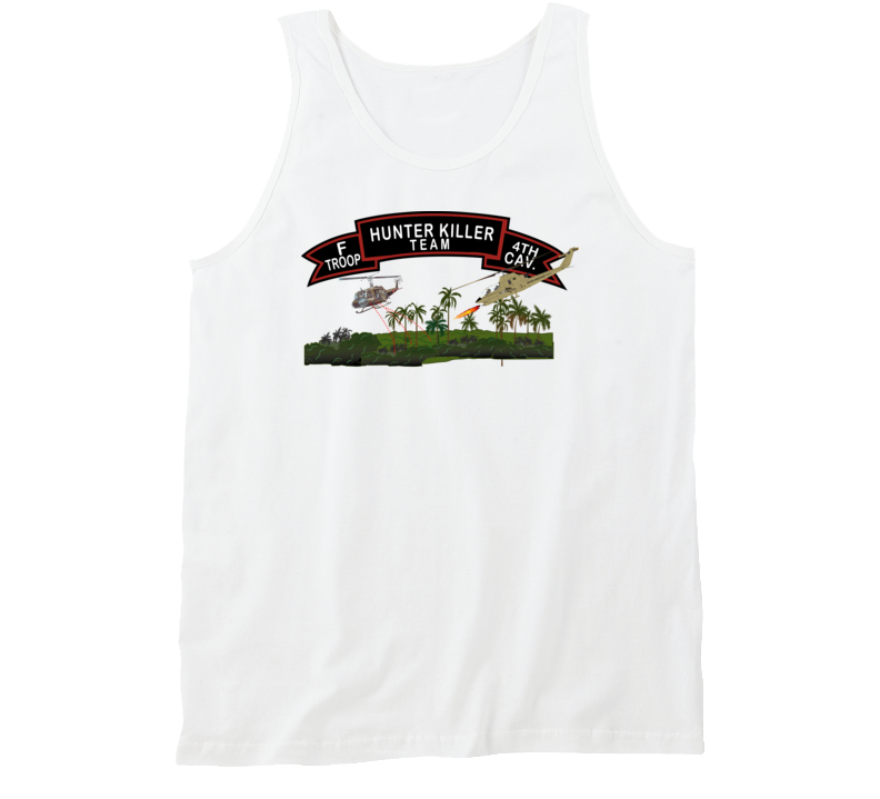 Army - F Troop 4th Cav - Hunter Killer W Aircraft Tanktop