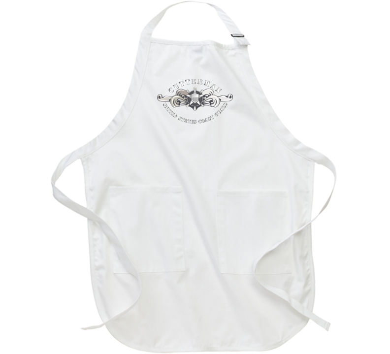 Uscg - Cutterman Badge - Enlisted - Silver Apron