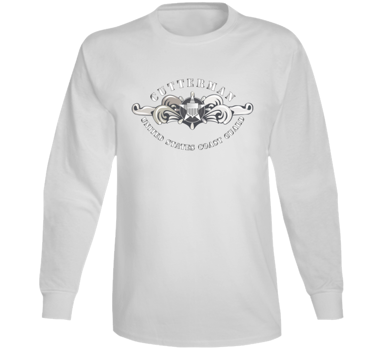Uscg - Cutterman Badge - Enlisted - Silver Long Sleeve Long Sleeve