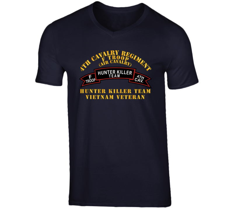 Army - F Troop 4th Cav - Hunter Killer V-neck