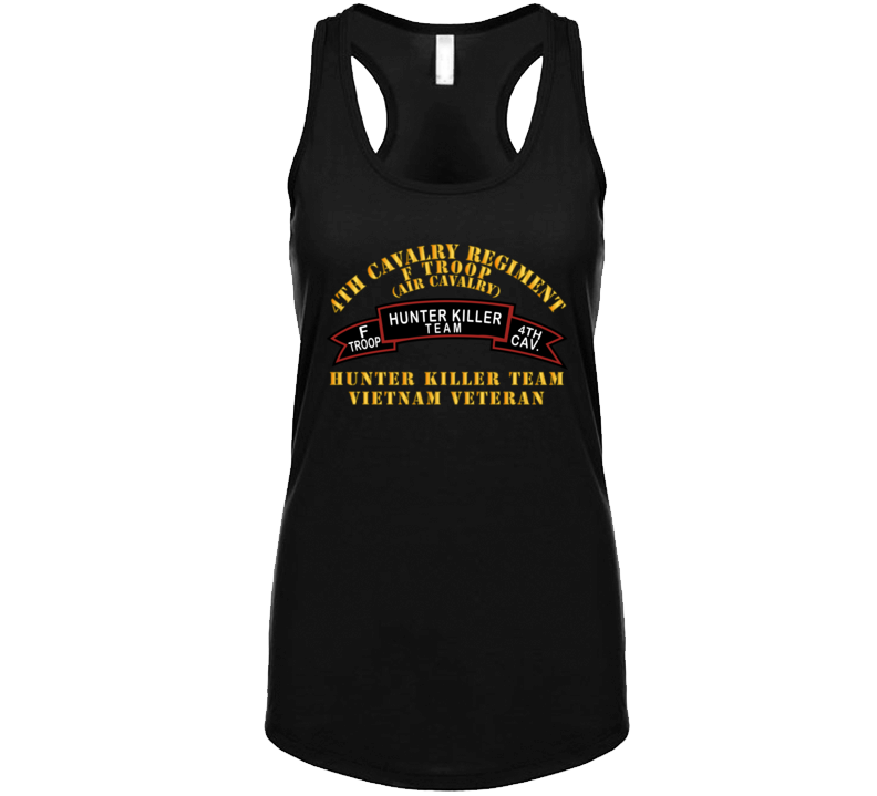 Army - F Troop 4th Cav - Hunter Killer Ladies Tanktop