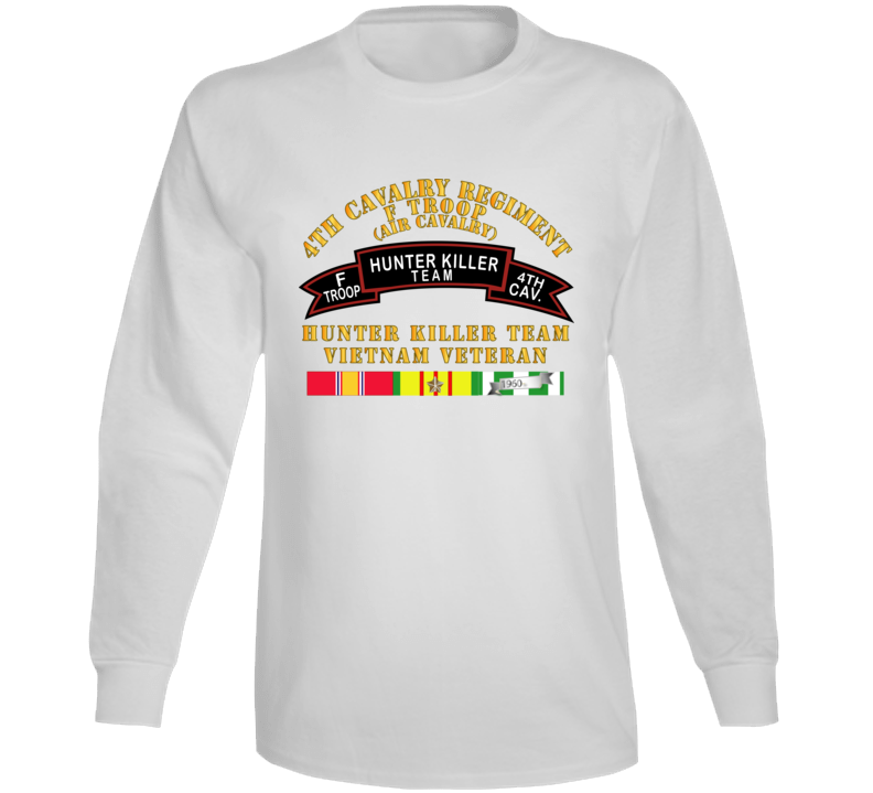 Army - F Troop 4th Cav - Hunter Killer W Svc W Svc Long Sleeve