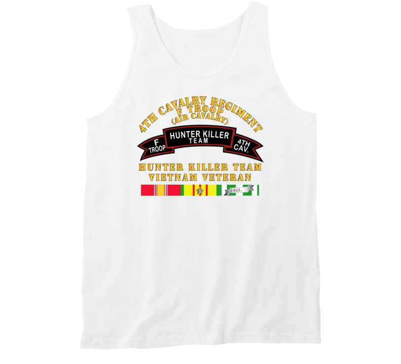 Army - F Troop 4th Cav - Hunter Killer W Svc W Svc Tanktop