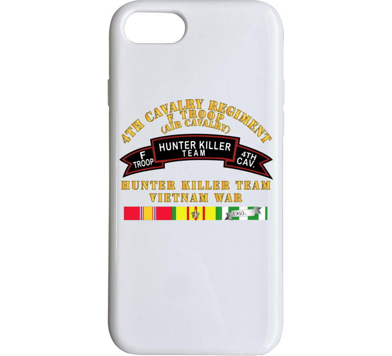 Army - F Troop 4th Cav - Hunter Killer W Vietnam War Svc Phone Case