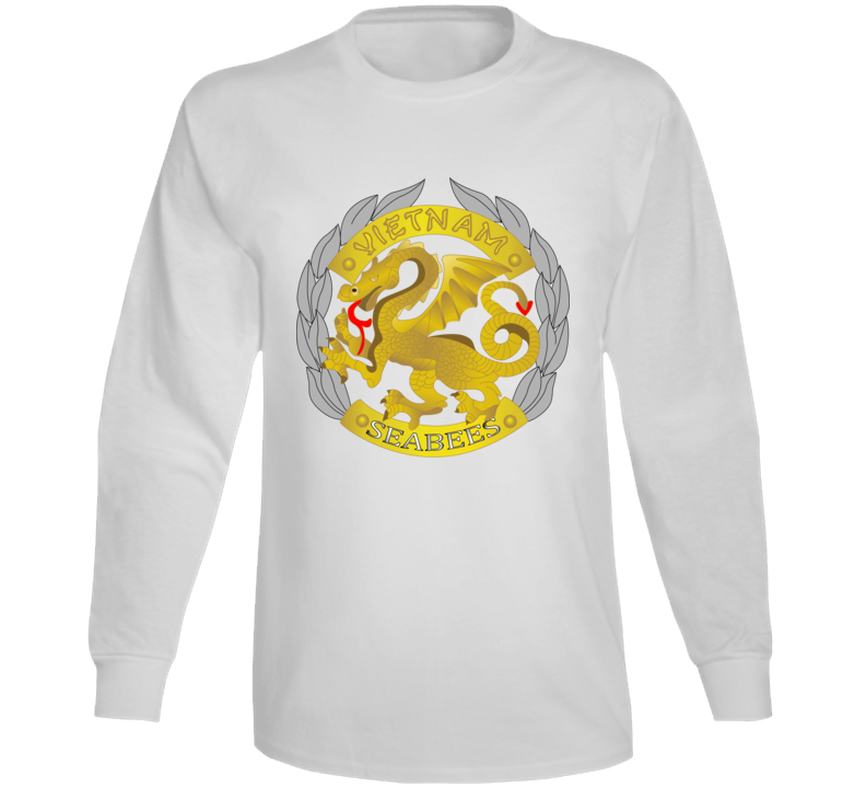 Navy - Seabees Medal Wo Txt Long Sleeve