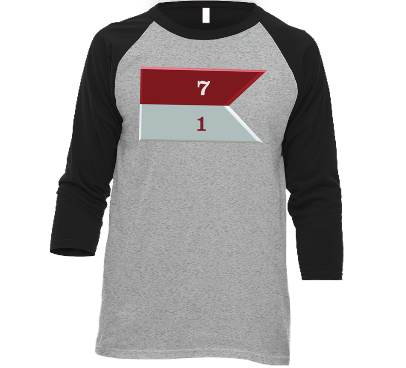 Army - 1st Squadron, 7th Cavalry Guidon Baseball Raglan T Shirt