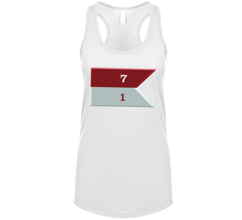 Army - 1st Squadron, 7th Cavalry Guidon Ladies Tanktop