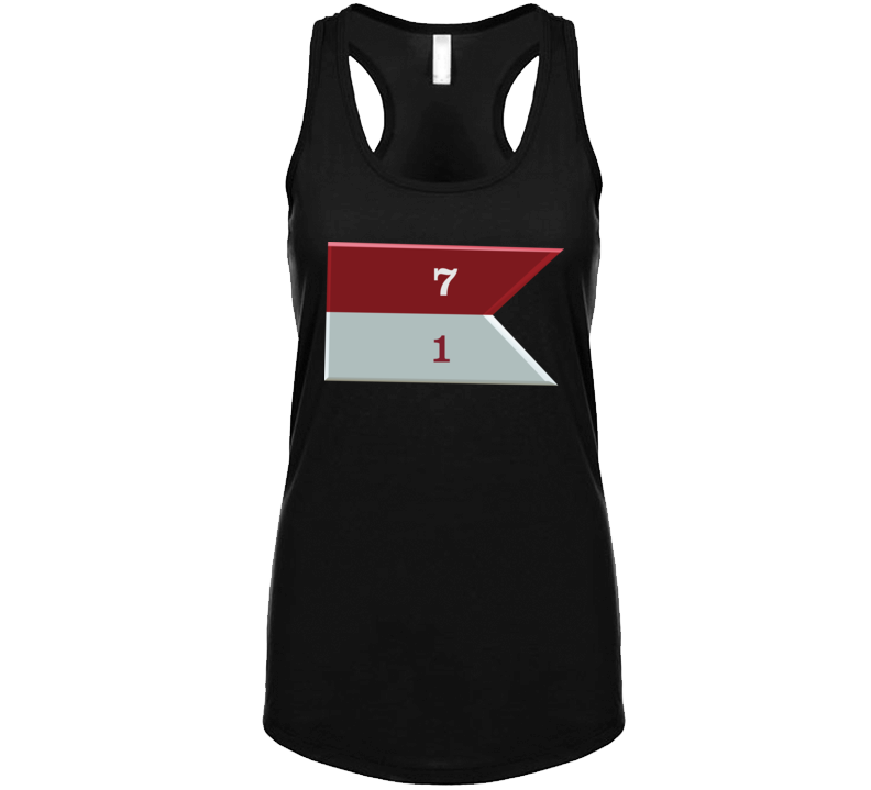 Army - 1st Squadron, 7th Cavalry Guidon Ladies Tanktop