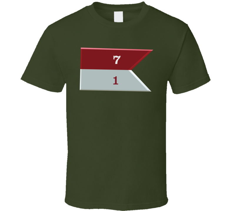 Army - 1st Squadron, 7th Cavalry Guidon T Shirt