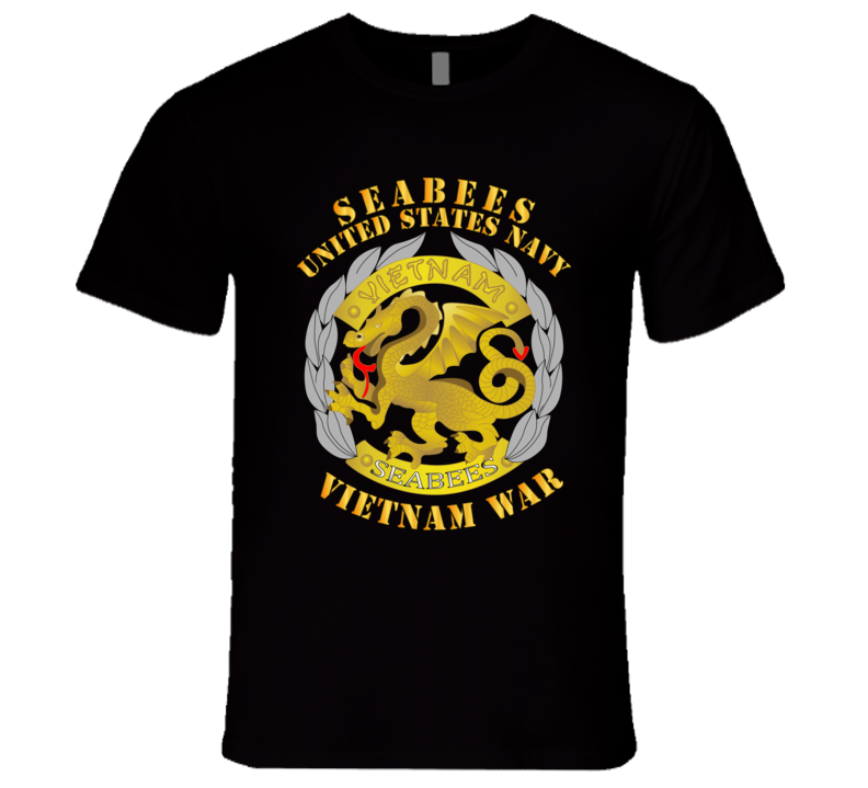 Navy - Seabees Medal - Vietnam War Premium T Shirt