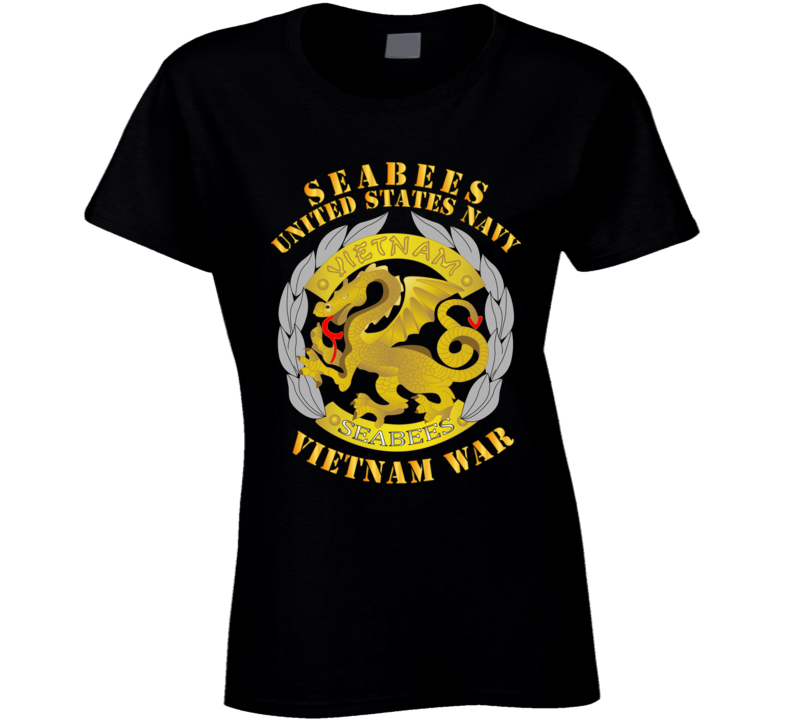Navy - Seabees Medal - Vietnam War Ladies T Shirt