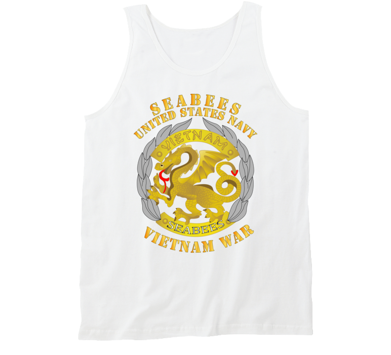 Navy - Seabees Medal - Vietnam War Tanktop