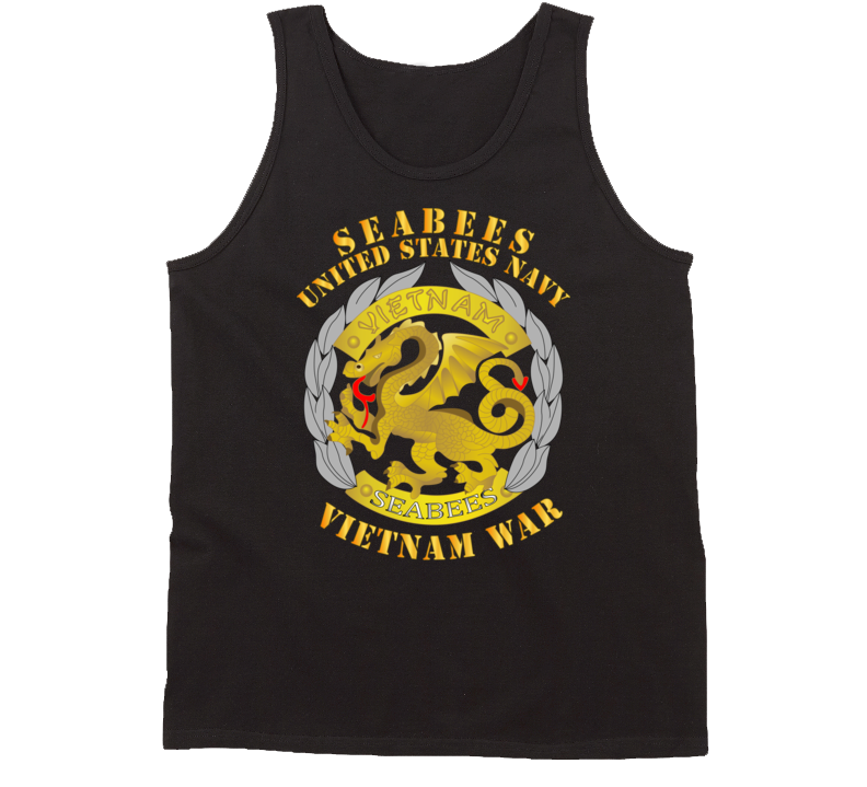 Navy - Seabees Medal - Vietnam War Tanktop