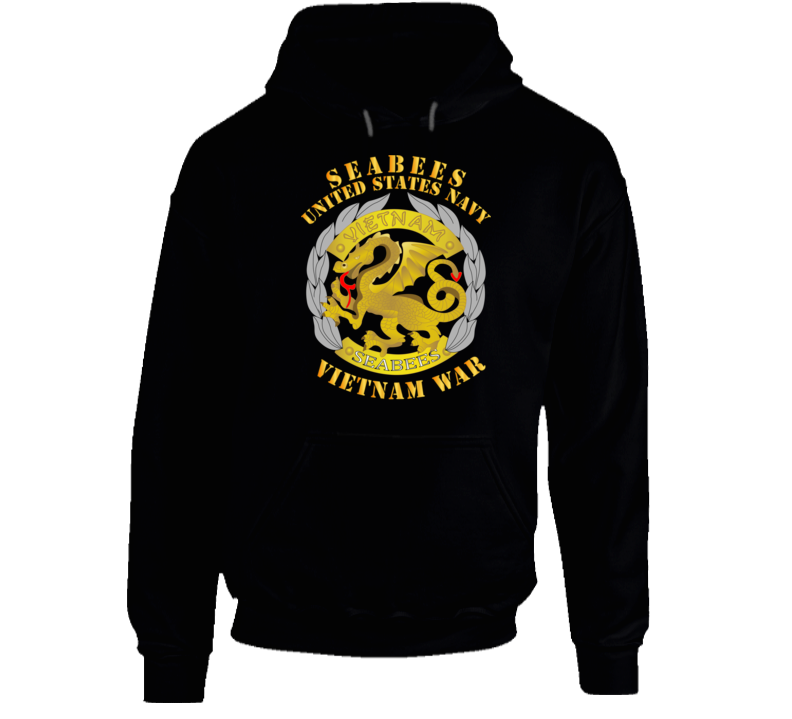 Navy - Seabees Medal - Vietnam War Hoodie