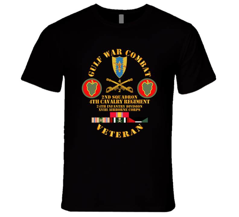 Army - Gulf War Combat Cavalry Vet W  2nd Squadron - 4th Cav - 24th Id - Xviii Abn Corps Premium T Shirt