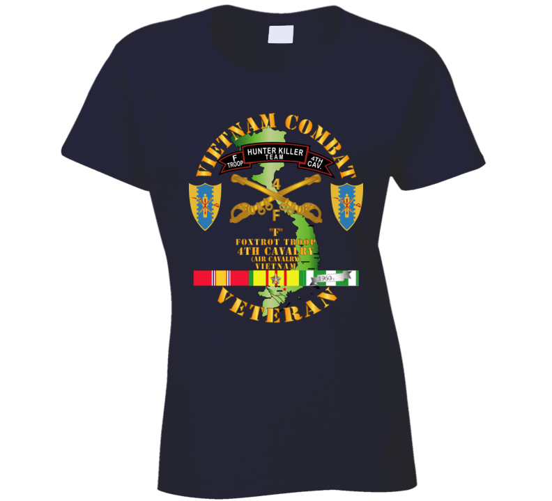 Army - Vietnam Combat Veteran - F Troop 4th Cav Hunt Kill W Svc Ladies