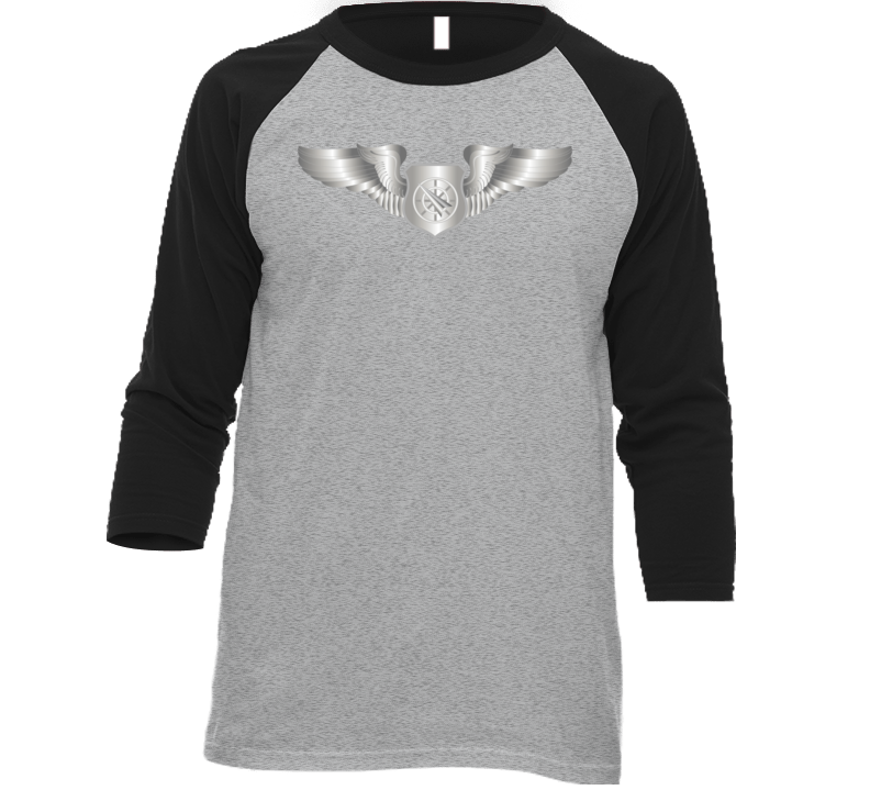 Usaf - Air Battle Manager - Basic Wings Wo Txt Baseball Raglan T Shirt