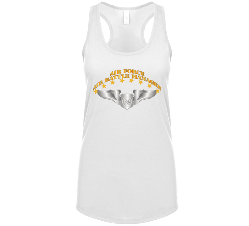 Usaf - Air Battle Manager - Basic Wings Ladies T Shirt