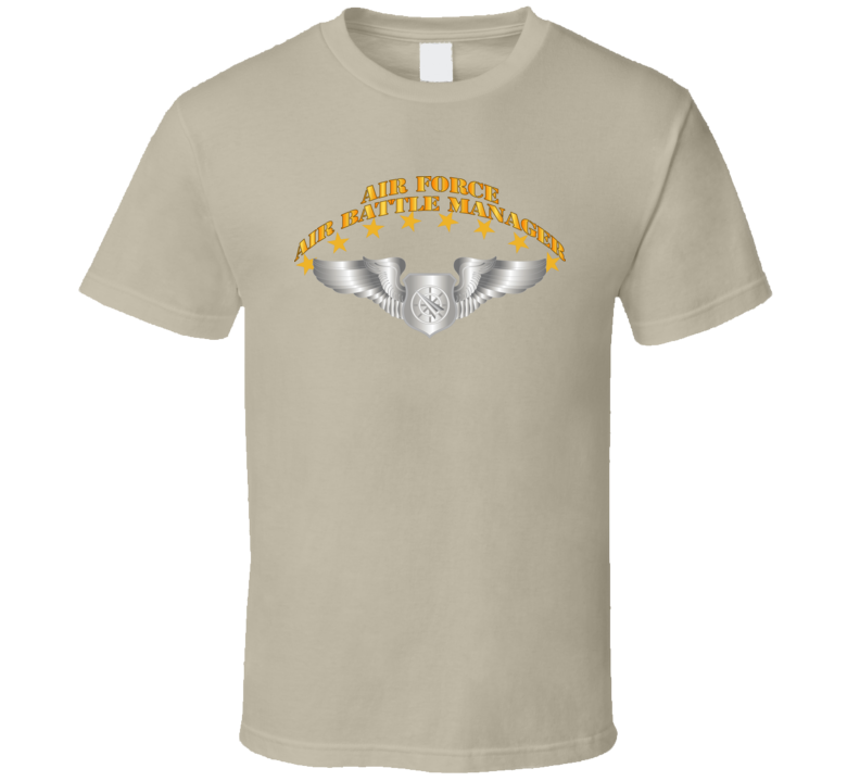 Usaf - Air Battle Manager - Basic Wings T Shirt
