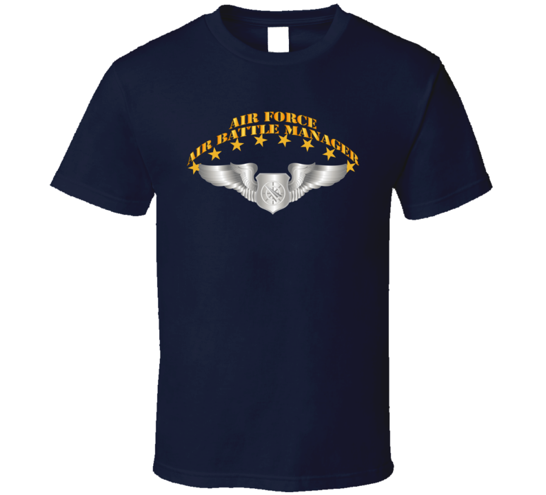 Usaf - Air Battle Manager - Basic Wings T Shirt