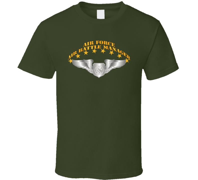 Usaf - Air Battle Manager - Basic Wings T Shirt