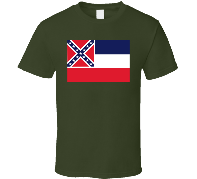 Flag - Mississippi Wo Txt T Shirt